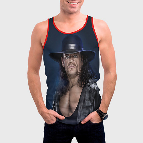 Мужская майка без рукавов Гробовщик 3 / 3D-Красный – фото 3