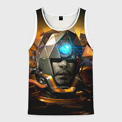 Майка-безрукавка мужская Prey, цвет: 3D-белый