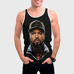 Майка-безрукавка мужская Ice Cube, цвет: 3D-белый — фото 2