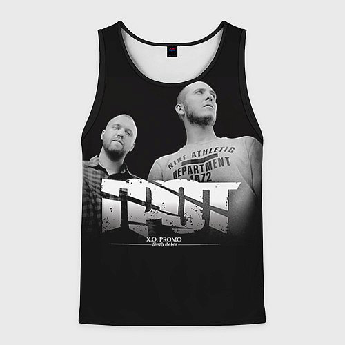Мужская майка без рукавов ГРОТ: XO Promo / 3D-Черный – фото 1