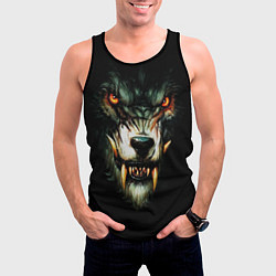 Майка-безрукавка мужская Werewolf, цвет: 3D-черный — фото 2