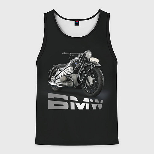 Мужская майка без рукавов Мотоцикл BMW / 3D-Черный – фото 1