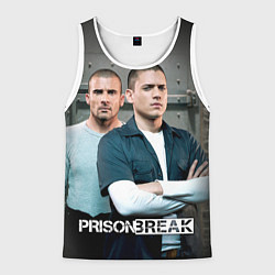 Майка-безрукавка мужская Prison Break: imprisoned, цвет: 3D-белый