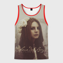 Майка-безрукавка мужская Lana Del Rey: Flower, цвет: 3D-красный