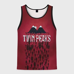 Майка-безрукавка мужская Twin Peaks Wood, цвет: 3D-черный