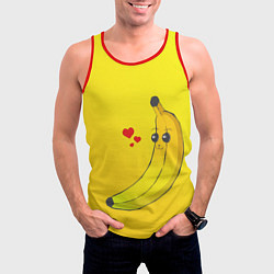Майка-безрукавка мужская Just Banana (Yellow), цвет: 3D-красный — фото 2