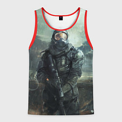 Майка-безрукавка мужская STALKER, цвет: 3D-красный