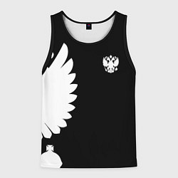 Майка-безрукавка мужская Russia - Black collection, цвет: 3D-черный