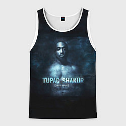 Майка-безрукавка мужская Tupac Shakur 1971-1996, цвет: 3D-белый