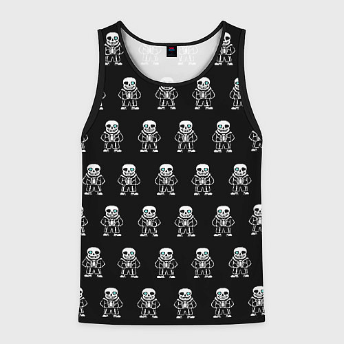 Мужская майка без рукавов Undertale / 3D-Черный – фото 1
