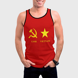 Майка-безрукавка мужская СССР и Вьетнам, цвет: 3D-черный — фото 2