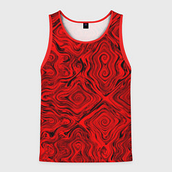 Майка-безрукавка мужская Tie-Dye red, цвет: 3D-красный