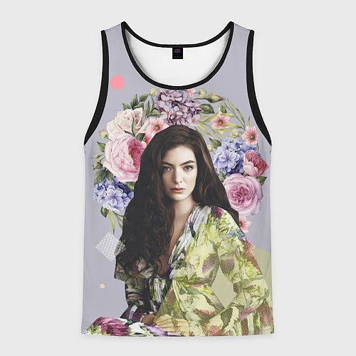 Мужская майка без рукавов Lorde Floral / 3D-Черный – фото 1