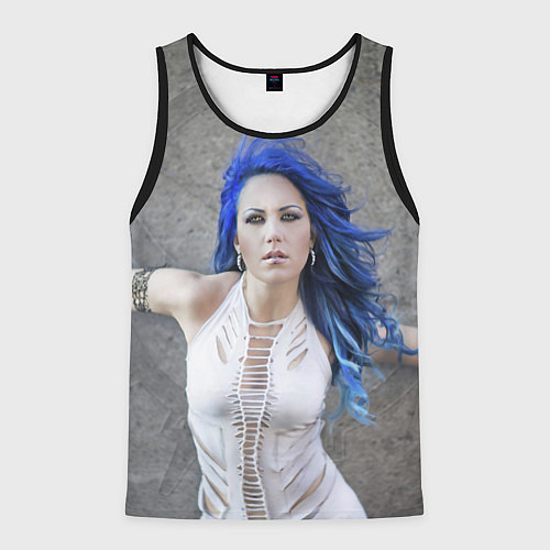 Мужская майка без рукавов Arch Enemy: Alissa White-Gluz / 3D-Черный – фото 1