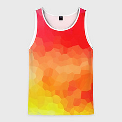 Майка-безрукавка мужская Яркая абстракция, цвет: 3D-белый