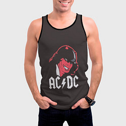Майка-безрукавка мужская AC/DC Devil, цвет: 3D-черный — фото 2
