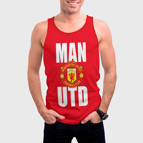 Мужская майка без рукавов Man Utd / 3D-Красный – фото 3