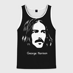 Майка-безрукавка мужская George Harrison: Mono, цвет: 3D-белый