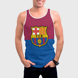 Майка-безрукавка мужская Barcelona FC: Duo Color, цвет: 3D-белый — фото 2