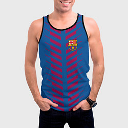 Майка-безрукавка мужская FC Barcelona: Creative, цвет: 3D-черный — фото 2