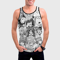 Майка-безрукавка мужская Японская анимация компиляция, цвет: 3D-черный — фото 2