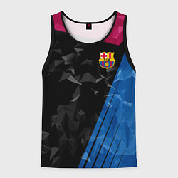 Майка-безрукавка мужская FC Barcelona: Abstract, цвет: 3D-черный
