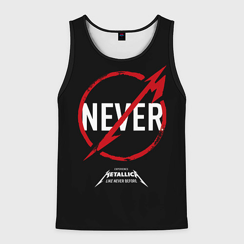 Мужская майка без рукавов Metallica: Like Never Before / 3D-Черный – фото 1
