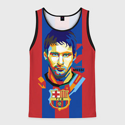 Майка-безрукавка мужская Lionel Messi, цвет: 3D-черный