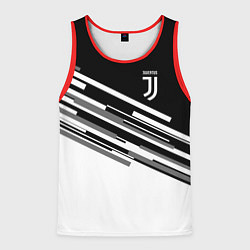 Майка-безрукавка мужская FC Juventus: B&W Line, цвет: 3D-красный