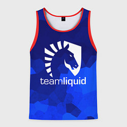 Майка-безрукавка мужская Team Liquid: Polygons, цвет: 3D-красный