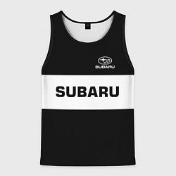 Майка-безрукавка мужская Subaru: Black Sport, цвет: 3D-черный