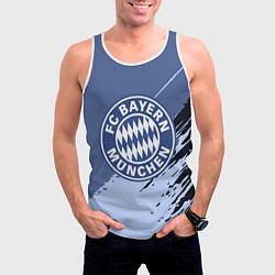 Майка-безрукавка мужская FC Bayern Munchen: Abstract style, цвет: 3D-белый — фото 2