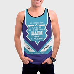 Майка-безрукавка мужская Даня сладкий, цвет: 3D-черный — фото 2