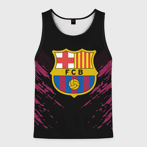Мужская майка без рукавов Barcelona FC: Sport Fashion / 3D-Черный – фото 1