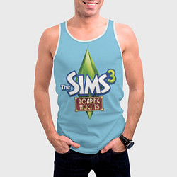 Майка-безрукавка мужская The Sims 3: Roaring Heights, цвет: 3D-белый — фото 2