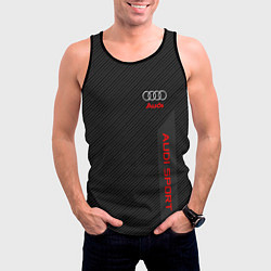 Майка-безрукавка мужская Audi: Sport Line, цвет: 3D-черный — фото 2