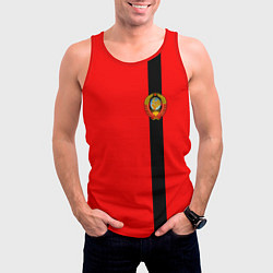 Майка-безрукавка мужская Советский Союз, цвет: 3D-красный — фото 2