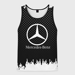 Майка-безрукавка мужская Mercedes-Benz: Black Side, цвет: 3D-черный