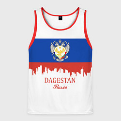 Майка-безрукавка мужская Dagestan: Russia, цвет: 3D-красный
