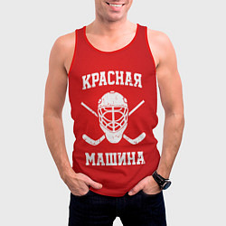 Майка-безрукавка мужская Красная машина, цвет: 3D-красный — фото 2