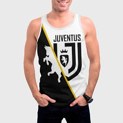 Майка-безрукавка мужская FC Juventus: Football Point, цвет: 3D-белый — фото 2