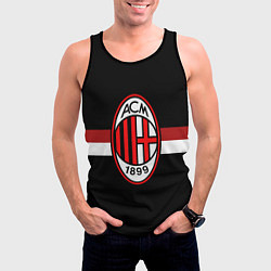 Майка-безрукавка мужская AC Milan 1899, цвет: 3D-черный — фото 2