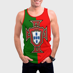 Майка-безрукавка мужская Сборная Португалии, цвет: 3D-красный — фото 2