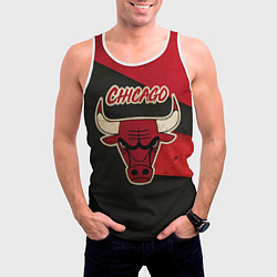 Майка-безрукавка мужская Chicago Bulls: Old Style, цвет: 3D-белый — фото 2