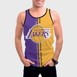 Майка-безрукавка мужская NBA: LA Lakers, цвет: 3D-черный — фото 2