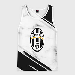 Майка-безрукавка мужская JUVENTUS, цвет: 3D-белый