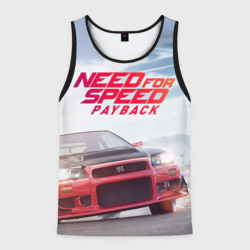 Мужская майка без рукавов Need for Speed: Payback / 3D-Черный – фото 1