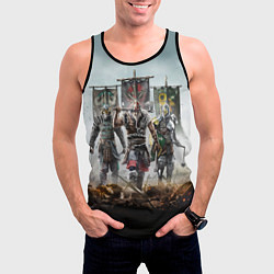 Майка-безрукавка мужская For Honor, цвет: 3D-черный — фото 2