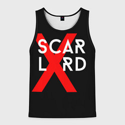 Майка-безрукавка мужская Scarlxrd Logo, цвет: 3D-черный