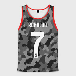 Майка-безрукавка мужская Ronaldo 7: Camo Sport, цвет: 3D-красный